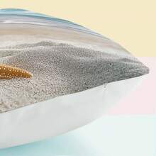 4 件蓝色海洋与海滩印花装饰枕套，45*45 厘米 - 彩色 - 查看 3