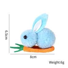 7 Pcs Easter Bunny Toys, Cartoon Rabbit Decorations, Suitable For Holidays & Mother's Day Gifts, Assorted Colors