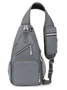 1pc Large Crossbody Bag With 5 Zipper Pockets, Sports, Holiday, Exercise, Travel, Casual Gift, Hands-Free Wallet, Phone Pouch Fits All Phones - Multicolor - View 9