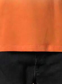 Cotton Men's Featured T-Shirt, Loose Casual Versatile, College Style, Street Style,Soft And Breathable, Extreme Color Contrast Design,Y2k