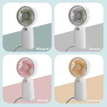 1pc Back-To-School Mini Handheld Fan With Strap, Battery Not Included (2x Size 7 Batteries Required) - Multicolor - View 10