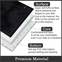 Living Room Large Fluffy Rug Area Rugs Soft Rugs Shaggy Rug Modern Floor Carpet For Bedroom Kids Rooms Decor - Black - View 9