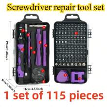 46 piezas Juego de herramientas de reparación automotriz multifuncional, incluye juego de llaves de trinquete, zócalos, 1/4" de accionamiento, barras de extensión de acero al cromo vanadio, para mantenimiento de automóviles y uso doméstico - Estructura enchapada en acero