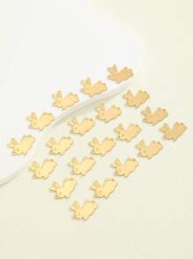 20pcs Fashionable DIY Rabbit Earring Pendants - Brass - View 3