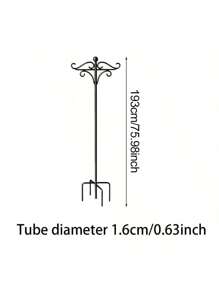 Outdoor Shepherd Hook, 63/73/110inch Metal Hook, Garden Decorative Bird Feeder Hanging Shepherd Hook, Suitable For Garden Hanging Flower Baskets, Bird Nests, Bird Feeder Hanging, Hanging Plant Flower Support, Spring Outdoor Decorations, Seasonal Decorations