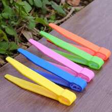 Plastic Tweezers, 5 Colors, Suitable For Delicate Beads, Plants, Insects Tool Kit (Random), Easter Gift