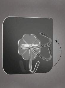 30Pcs/10Pcs/1Pc Translucent Strong Adhesive Hooks, No Need To Drill Holes, Punch-Free Traceless Load-Bearing Hooks, Strong Adhesive Hangers, Removable, Transparent, Waterproof, Rust-Proof, Suitable For Clothes, Hats, Tableware, Shoes, Accessories, Kitchenware, Bags, Kitchen, Bathroom, Living Room, Bedroom, Wall Hanging, Multi-Functional Hanging Storage Rack, Suitable For Family Room Wall Door Cabinet Bathroom Organizer Bathroom Decor Summer Back To School