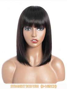 Bob Wig Human Hair 4x4 Lace Closure Wigs Human Hair Straight Glueless Bob Lace Frontal Wig Human Hair Pre Plucked With Baby Hair 150% Density Short Bob Wigs For Women Natural Black - Natural Black - View 5