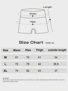 4pcs Solid Color Sports Shorts High Waist Women's Solid Color High Waist Sports Shorts | Casual Comfortable Breathable Seamless Knitted | Suitable For Yoga, Gym Sports - 4pcs - 查看 11