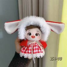 17厘米娃娃衣服，中长裙系列洛丽塔连衣裙，适合10厘米娃娃（不含娃娃）