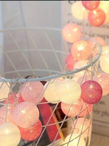 LDE Atmosphere Decorative Light, Soft Ball Light String, Holiday Decorative Light, 3-20 Meter Battery Box Room Small Color Light Gifts Birthday Graduation