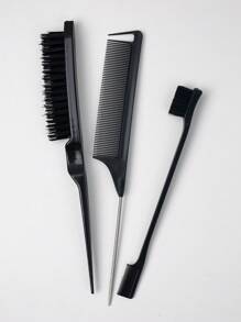 1/3/5/6 stuks haarstylingkamset met topsy tail-tool, plaagborstel, rattenkam voor vrouwen haarstyling voor vrouwen, controle op pluizig haar en randkammen