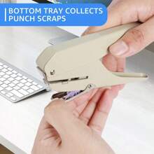 Creative Mushroom Hole Shape Punch For H Planner Disc Ring DIY Paper Cutter T-Type Puncher Manual Single Hole Punch Hand Tool - C - View 3