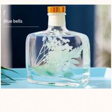 1 pieza Ambientador de flor real sin llama de larga duración, desodorizante para el baño, accento de decoración del hogar, 100ml dura hasta 9 meses, regalo y recuerdo de Navidad, aromaterapia, ambientador para el hogar, difusor, regalo, decoración del hogar
