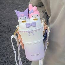 (550ml/18.6oz) in acciaio inossidabile 316 con capacità elevata e cannuccia isolata - Tazza da viaggio per auto e ambienti esterni - Tazza con tema personaggio  per tutte le stagioni - Regali ideali per la famiglia - Senza BPA