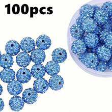 100pcs 8mm Purple-Red Crystal Rhinestones, Suitable For Disco Ball, Clay Beads, Polymer Clay Rhinestones, Round Pendant Crystal Diamonds, Bracelets, Earrings, Necklaces, Jewelry, Christmas Decorations - Multicolor - View 22