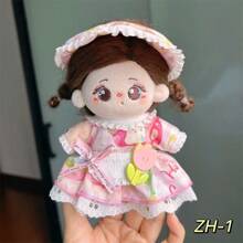 17厘米娃娃衣服，中长裙系列洛丽塔连衣裙，适合10厘米娃娃（不含娃娃）