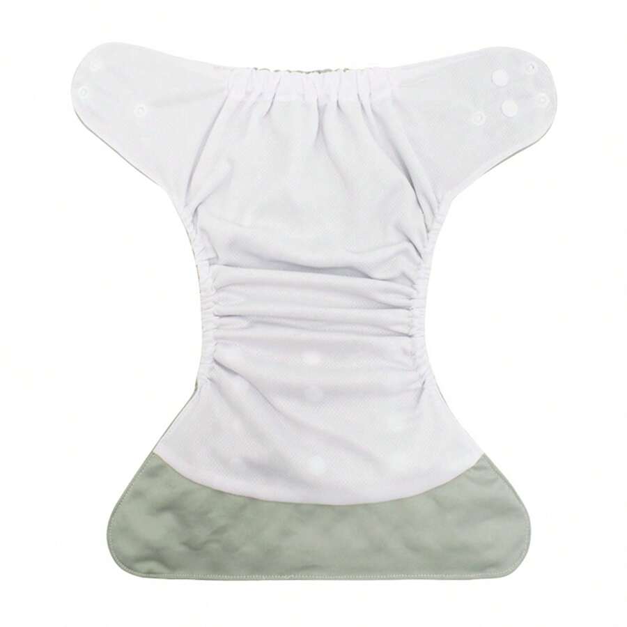 10pcs/6pcs/3pcs/2pcs/1Pc AWJ Mesh Liner Baby Nappy Reusable Waterproof Baby Cloth Diaper Pants Random Color,Snap Design, Washable For Babies, Perfect Gift For Baby Shower