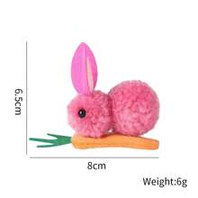 7 Pcs Easter Bunny Toys, Cartoon Rabbit Decorations, Suitable For Holidays & Mother's Day Gifts, Assorted Colors