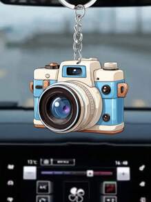 1x camera-stijl 2D acryl hanger kan worden gebruikt als multifunctionele sleutelhanger, auto-interieur bedel, decoratieve cadeau-accessoires, doe-het-zelf rugzak hanger, waardoor het een perfect cadeau is voor speciale mensen.