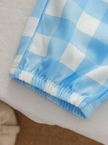 2件套少女无袖上衣和休闲裤套装，夏季时尚