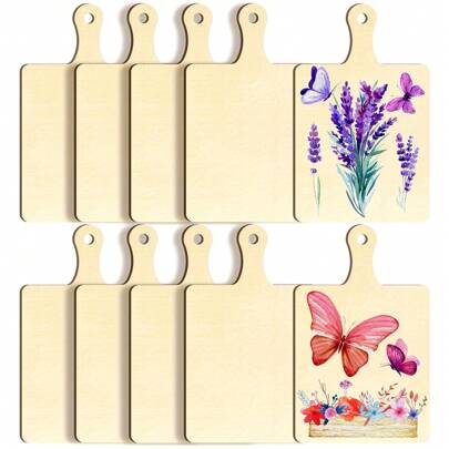 10/20/30/40 pezzi Vassoi in legno, Tavole in legno bianco, Prodotti in legno bianco, Taglio di carta artigianale, Articoli da regalo e decorazioni, Decorazioni per feste, Regali per amici e famiglia, Taglio laser, Pirografia, Modelli di architettura, Tintura