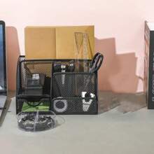 1pc Desk Organizer, Office Desk Organizer With Drawer, Pen Holder, Large Space Desk Accessories And Workspace Organizers, Desk Organizers And Accessories For Office, Home, School, Office Desk Accessories And Desk Supplies, Desk Organization, Office Supplies Organizer And Office Accessories For Women, Men, Students Back To School - Multicolor - View 10