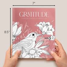 精美成人和女孩着色书 2 套，适合放松 - 感恩和正念着色书，带有励志名言，由于采用穿孔页，您可以将图画展示为对您个人成长的致敬，使其成为一份很棒的礼物，适合返校，学校用品 - 彩色 - 查看 9