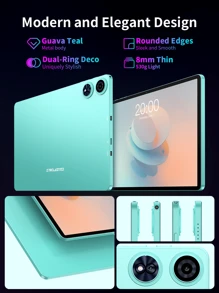 Teclast Teclast P50 AI Tablet (Allwinner A733 8-Core 1.8GHz/6GB RAM/128GB ROM/10.92inch 1280*800iPS TDDI/WIFI6/7000mAh/Type-C/13MP+5MP Camera/Android 15) Limited Time Offer Free Random Leather Case