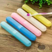 1pc/2pcs/5pcsPortable Travel Toothbrush Holder, Breathable Toothbrush Storage Box, Random Color, - Multicolor - View 18
