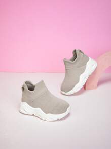 New Kids Simple Lace-Up Soft Bottom Breathable Mesh Slip-On Outdoor Casual Sports Shoes, Comfortable Anti-Slip For All Seasons