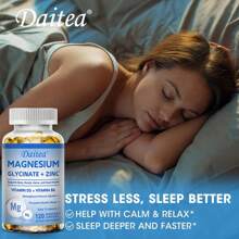 Magnesium Glycinate & Zinc Supplement With Vitamins D3 & B6 - Supports Bone Health & Promotes Restful Sleep - 120 Softgels - 1 Bottle - View 4