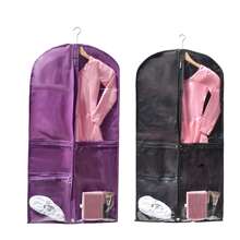 1 Stück halbdurchsichtiger einfacher staubdichter Kleider Aufbewahrungssack für Tanzkleid, Kleideraufbewahrungssack für Anzüge, für Kleiderschrank und Reisen, mit sichtbarem halbdurchsichtigem Fenster, geeignet für Wettbewerbe, Reisen und Aufbewahrung - Schutz der Kleidung vor Staub und Falten