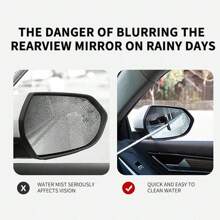 Limpiacristales para espejos laterales, Limpiacristales para espejos retrovisores de coche, Limpiacristales retráctil para espejos retrovisores de coche, Limpiacristales para espejos retrovisores de coche, Limpiacristales retráctil de vidrio auto, Limpiador de agua con varilla telescópica larga, Herramienta de limpieza portátil, Limpiacristales para espejos laterales de coche, Limpiacristales retráctil para espejos retrovisores, Accesorios portátiles para interior y exterior de vehículos para clima lluvioso y neblinoso, Limpiador de ventanas de coche portátil y cepillo para nieve