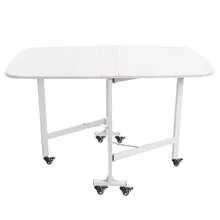 YUNRUX Folding Tables - White - View 5