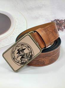 1pc Custom Vintage Cowboy Style Belt Accessory For Women And Men, Comfortable, And Easy To Use - PD - View 5