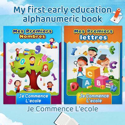 16 Pages Handwritten French Vocabulary Learning Materials, Early Learning Aids To Improve Writing Skills And Cognitive Abilities. Learning Gift