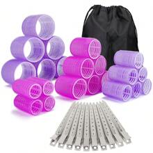38PCS Hair Rollers Hair Curlers, Rollers, Curlers For Long Hair Thick, Jumbo Large Medium Small Rollers Set, 12 Stainless Steel Clips And Storage Bag ,Hair Rollers,Heatless Curls,Hair Curler,Hair Products And Accessories For Barber Salon Beauty Travel Essentials,Back To School,Travel Holiday Essentials,Hair Accessories For Women