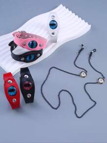 2pcs Adjustable PU Leather Eyeglasses Cords, Fashion & Unique - Multicolor - View 10