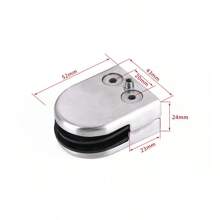 YUNRUX 20x Stainless Steel Glass Holder Ground Clamp Holder Glass Clamps For Glass 6-10mm