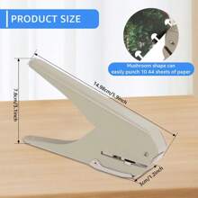 Creative Mushroom Hole Shape Punch For H Planner Disc Ring DIY Paper Cutter T-Type Puncher Manual Single Hole Punch Hand Tool - C - View 7