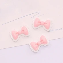 10pcs Multicolor Lace Bow Cute Accessory Suitable For DIY Decoration Of Phone Case Hairpin - Multicolor - View 4