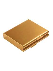 1 Pc Aluminum Slim Folio Cigarette Case Clip For 20 Cigarettes Creative Gold Cigarette Case Gift For Men