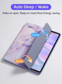 Carcasa transparente de acrílico con patrón de mármol y ranura para bolígrafo, compatible con Redmi Se 11, Redmi 10.61 y 6/6Pro. Placa plana que protege contra arañazos y un protector de color.