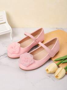 Sweet Floral Flat Shoes For Girls, Suitable For Spring/Summer