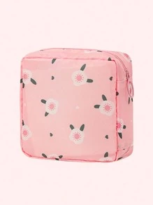 1 Peça Bolsa de Armazenamento de Absorventes Higiênicos, Necessaire Portátil de Grande Capacidade, Estilo Minimalista, Tecido Impermeável para Armazenar Absorventes Higiênicos, Protetores Diários e Tampões, Vibes Boho