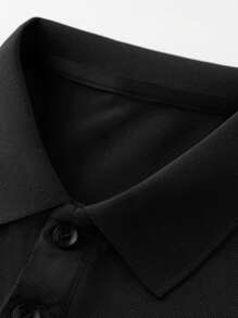 Men's Casual POLO Shirt, Lustrous Fabric, Versatile Everyday Wear, Breathable & Quick Dry Top For Spring/Summer