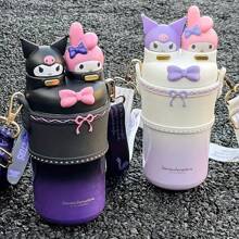 (550ml/18.6oz) in acciaio inossidabile 316 con capacità elevata e cannuccia isolata - Tazza da viaggio per auto e ambienti esterni - Tazza con tema personaggio  per tutte le stagioni - Regali ideali per la famiglia - Senza BPA