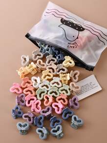 30 pezzi/set Mini fermagli per capelli a forma di cuore, graziosi fermagli per capelli da principessa per ragazze, accessori per capelli per il ritorno a scuola