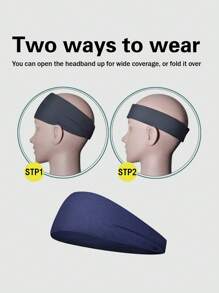 Sports Headbands For Men (1/5 Packs),Moisture Wicking Workout Headband, Sweatband Headbands For Running,Cycling,Football,Yoga,Hairband For Women And Men